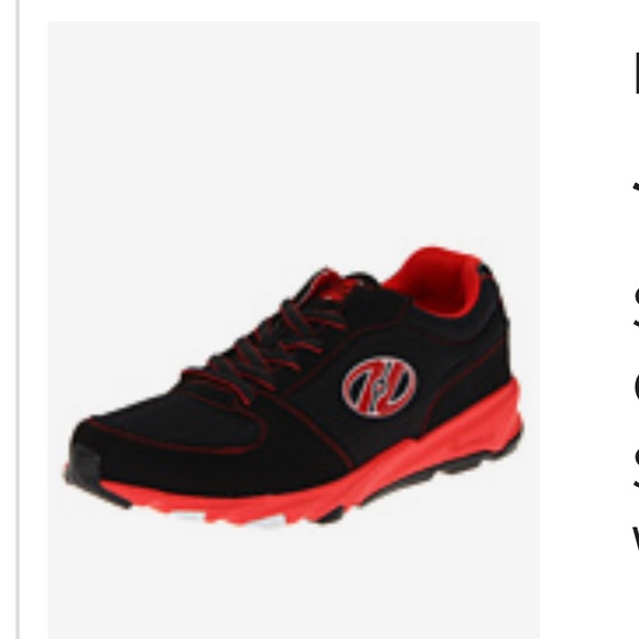 Heelys-Juke Red, white and black modified rolling option tennis shoe-Youth 3 NWT - Picture 4 of 15